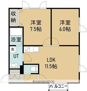 アムールVⅠ(ブイワン)【2階】の間取り